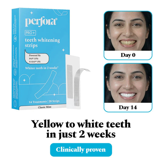 Perfora™ Teeth Whitening Strips For Teeth Mint Flavour 7 Pairs (14 Strips)